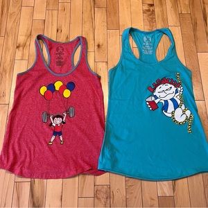 Bundle of 2 Project X Racerback tanks. Size S